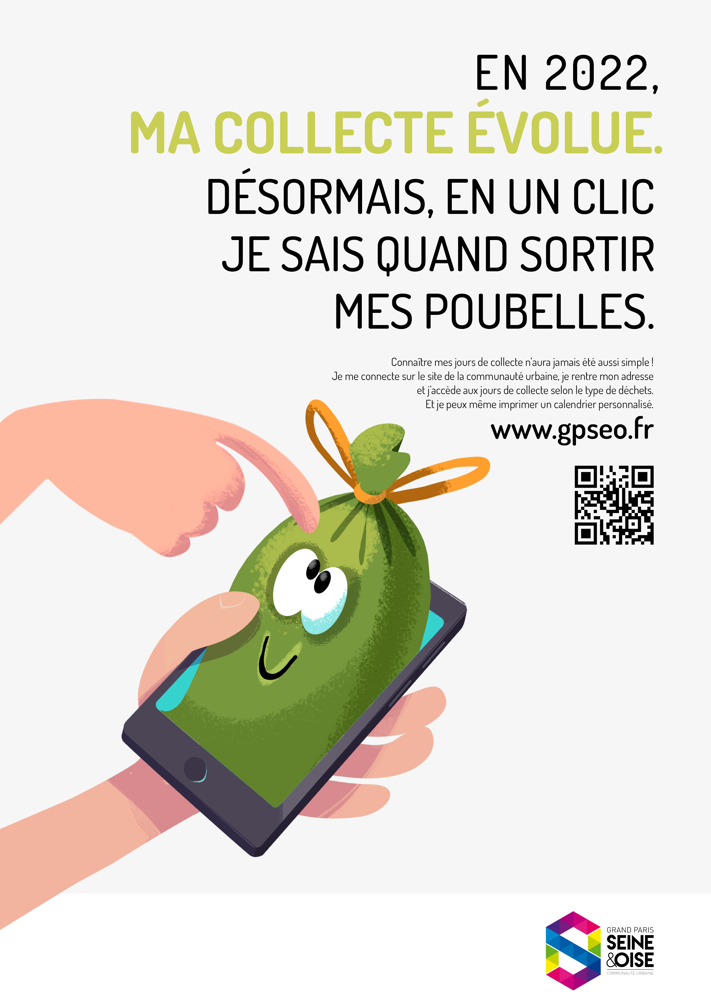 Affiche campagne Dechets GPSEO Fin 2021